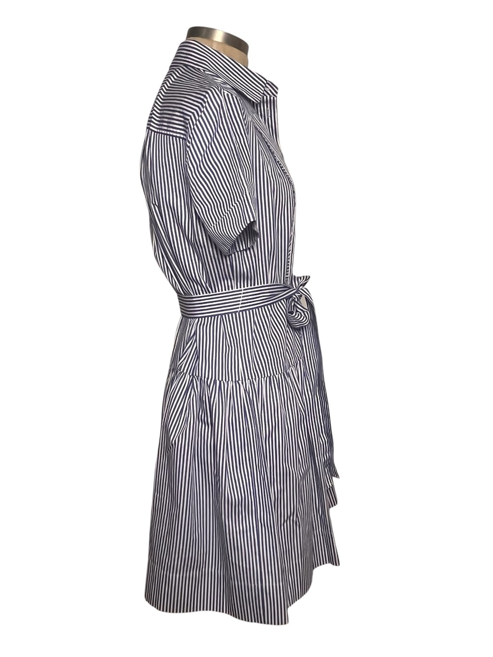 Kate Spade Broome Street Striped Shirt Dress Size Small Blue White Cotton - Picture 4 of 9